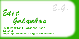 edit galambos business card